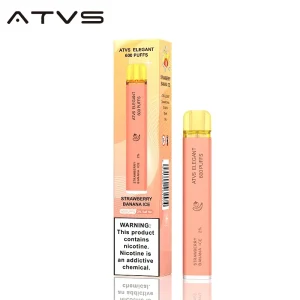 ATVS ELEGANT Disposable Vape 600 Puffs – Strawberry Banana Ice