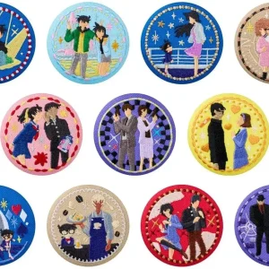 Bandai Detective Conan Tin Badge Biscuits 12-Pack Candy Toy