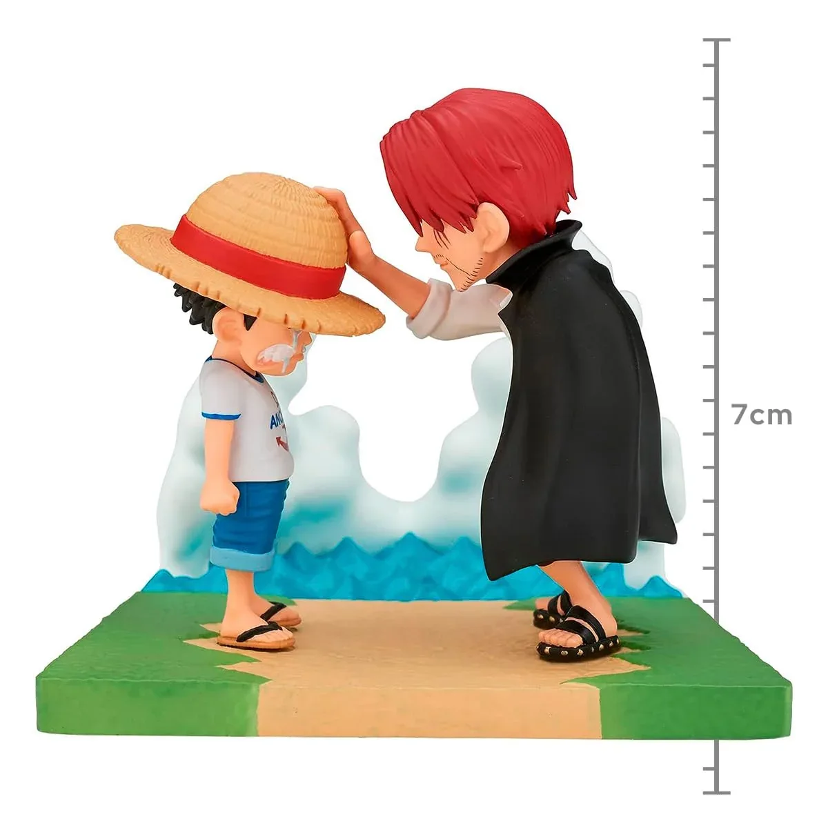 Banpresto One Piece Log Stories Figure: Monkey D. Luffy and Shanks Collectible - Image 2