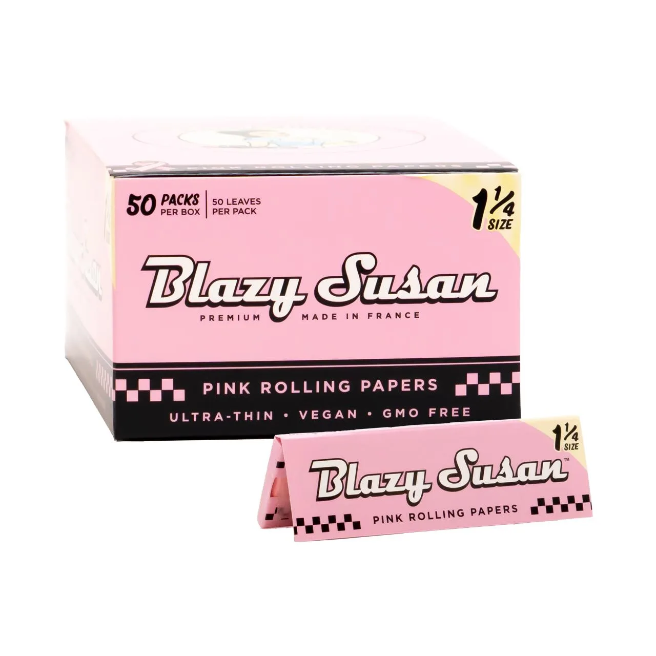 Blazy Susan Pink Rolling Papers 50PK - Image 2