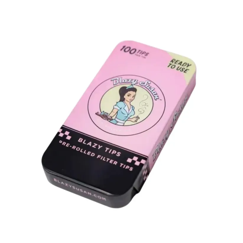 BLAZY SUSAN TIPS IN TIN PINK – 1PK – 100CT