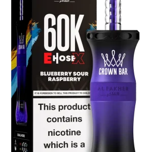 Blueberry Sour Raspberry Al Fakher Crown Bar E Hose X 60k
