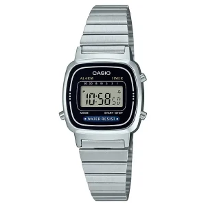 Casio Collection Ladies Silver Watch LA670WA-1A2JF Elegant Timepiece