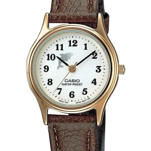 Casio Women's Collection Watch LQ-398GL-7B4 Brown Strap Elegant Design