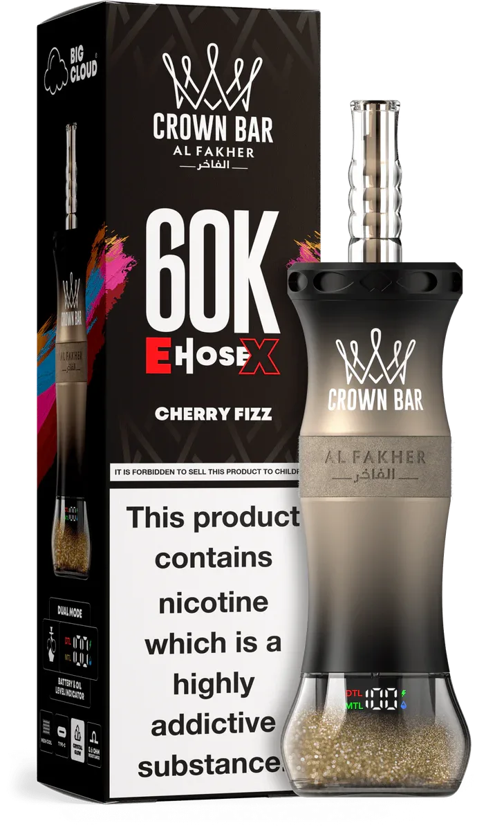 Cherry Fizz Al Fakher Crown Bar E Hose X 60k