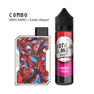 Combo DRAG NANO + Exotic E-Liquid – Compact Vape Kit & Premium Flavor Bundle