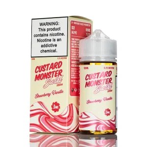Custard Monster – Strawberry Vanilla Swirl – 100mL