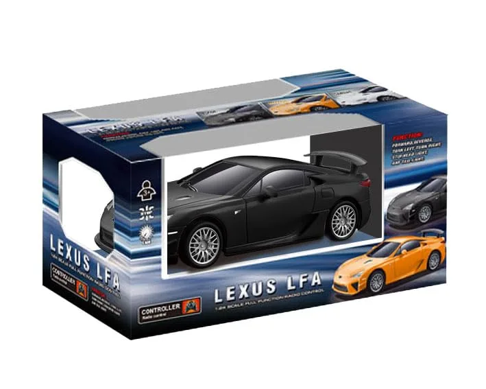 Doyusha 2.4Ghz Lexus LFA Black 1/24 Scale Electric Radio Control Car Model - Image 2