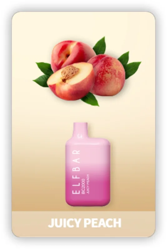 ELF BAR BC2000 Disposable 2000 Puffs Juicy Peach 5ml