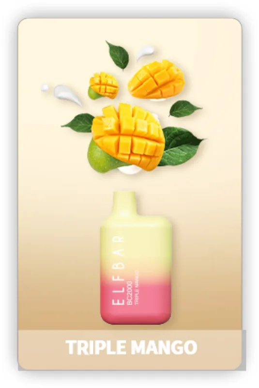 ELF BAR BC2000 Disposable Triple Mango 2000 Puffs 5ml