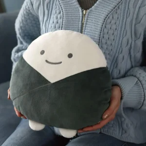 Ensky Rice Ball Shape Die Cut Plush Toy Cushion