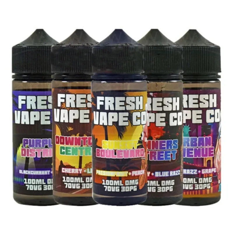 Fresh Vapes Co. Premium E Liquid 100ml 0mg E Juice – 70VG/30PG Sub Ohm Vape Juice