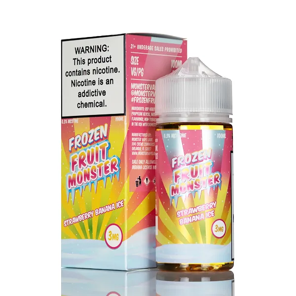 Frozen Fruit Monster – Strawberry Banana Ice – 100mL