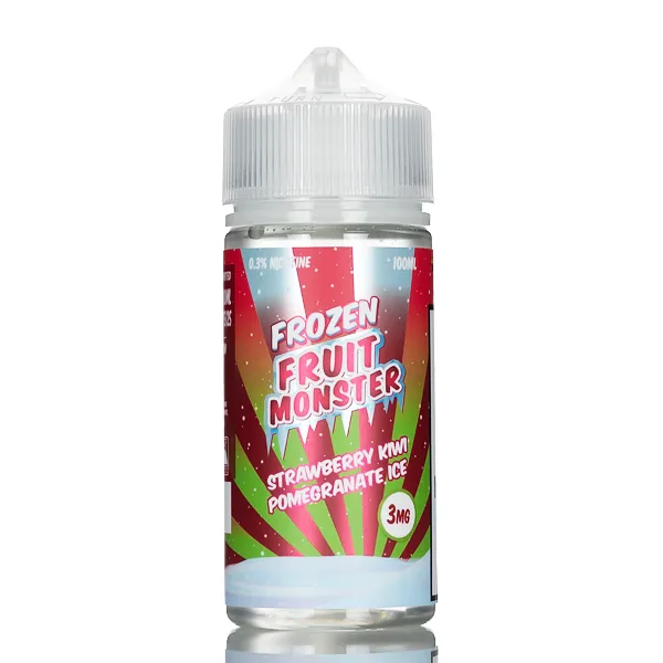 Frozen Fruit Monster – Strawberry Kiwi Pomegranate Ice – 100mL - Image 2