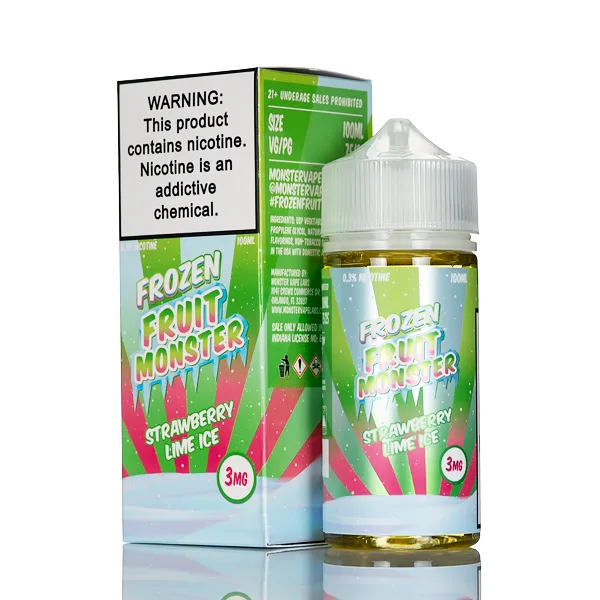 Frozen Fruit Monster – Strawberry Lime Ice – 100mL