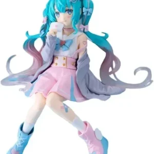 Furyu Hatsune Miku Noodle Stopper Figure Gray Sailor Outfit
