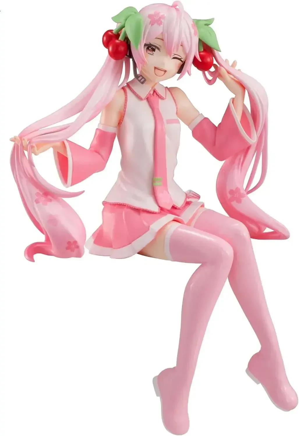Furyu Vocaloid Sakura Miku Wink Ver. Noodle Stopper Figure 16cm