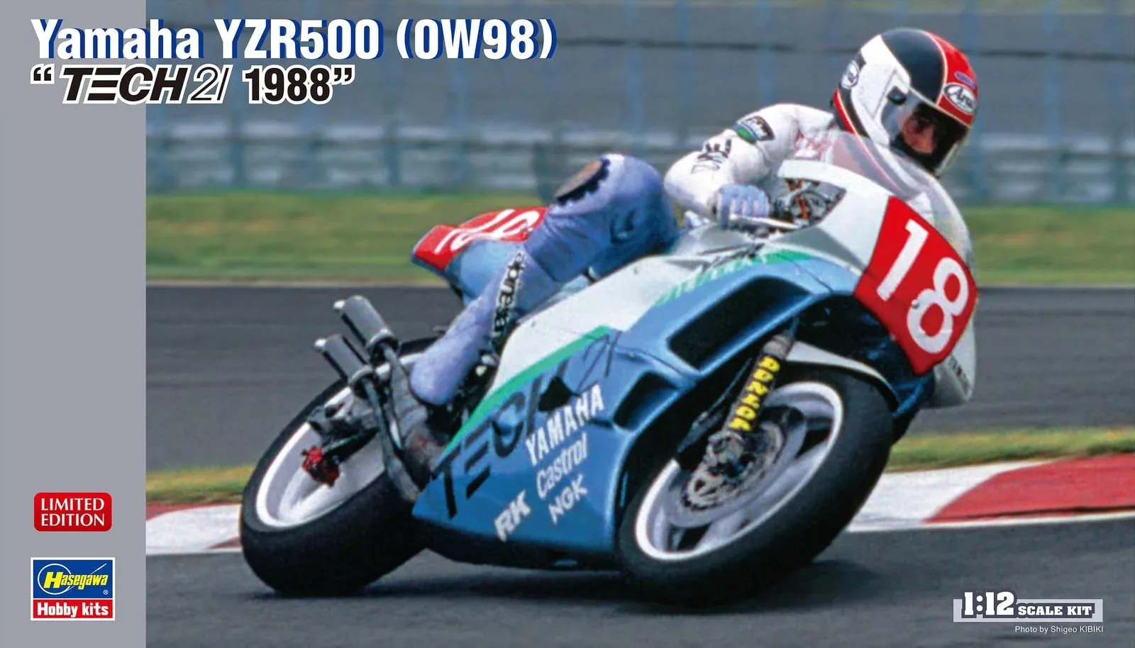 Hasegawa 1/12 Motorcycle Yamaha YZR500 Tech21 1988 Plastic Model Kit - Image 2