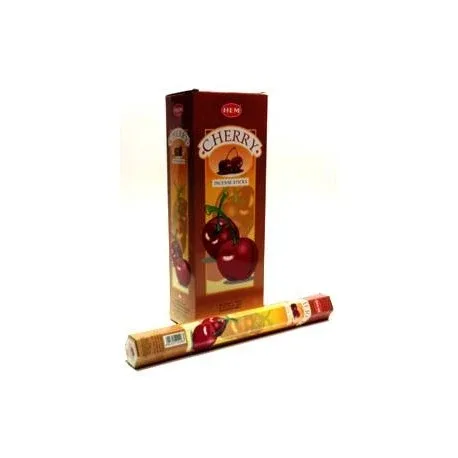 HEM Cherry 9″ Incense Sticks – Hex Box (20g)