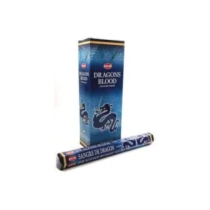 HEM Dragons Blood (Blue) 9″ Incense Sticks – Hex Box (20g)