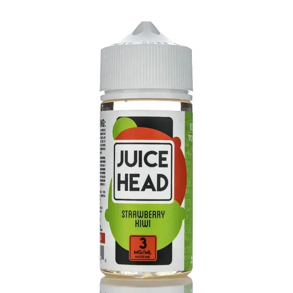 Juice Head E-Liquid – Strawberry Kiwi (Kiwi Berry) – 100ml - Image 2