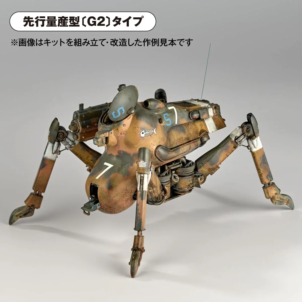 Kaiyodo Artpla 1/35 Maschinen Krieger Gladiator G1 G2 Model Kit Unpainted - Image 2