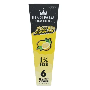 KING PALM HEMP – 1-1/4 CONES – 1PK- 6CT