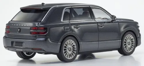 Kyosho 1/43 Scale Toyota Century Gray Model with Mid-Brown Interior Ks03926G - Image 2