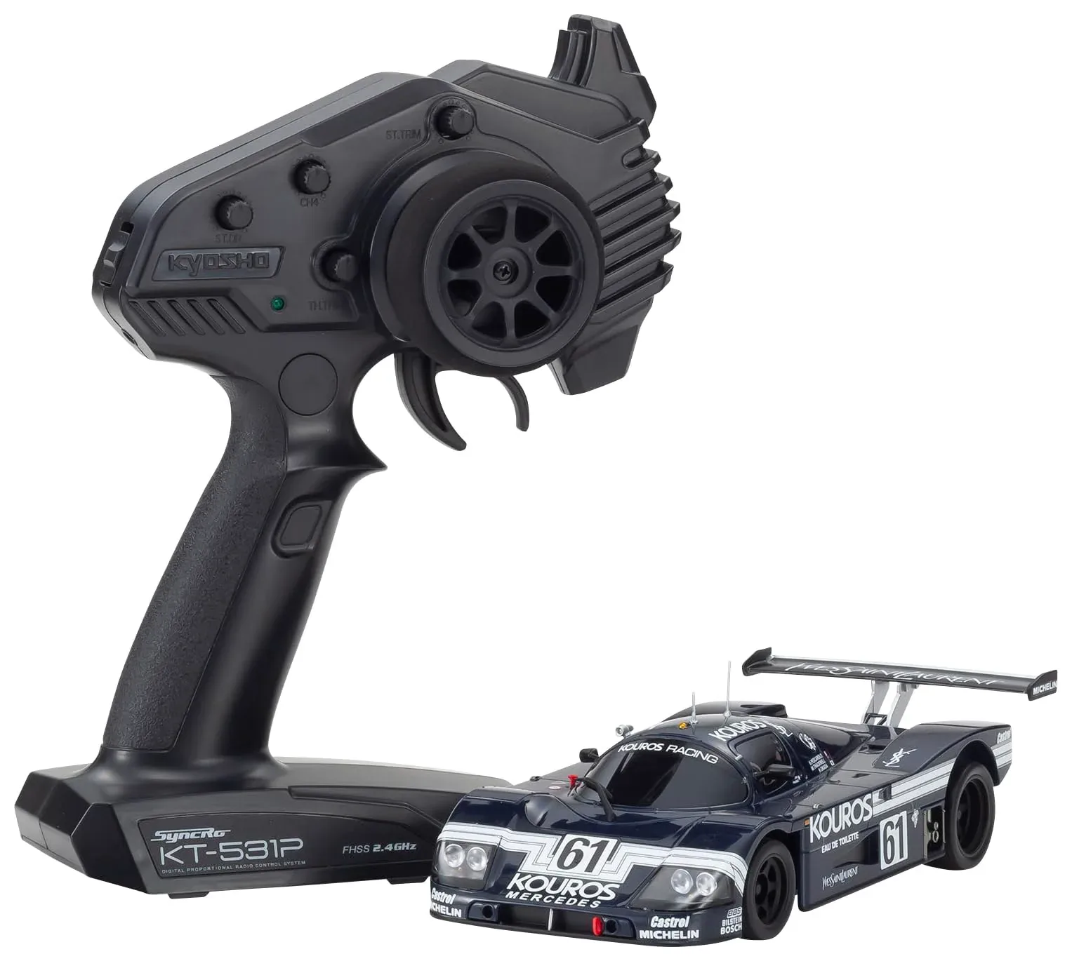 Kyosho Mini-Z RWD MR-04 Sauber Mercedes C9 RC Car 1:28 Readyset 32362KR