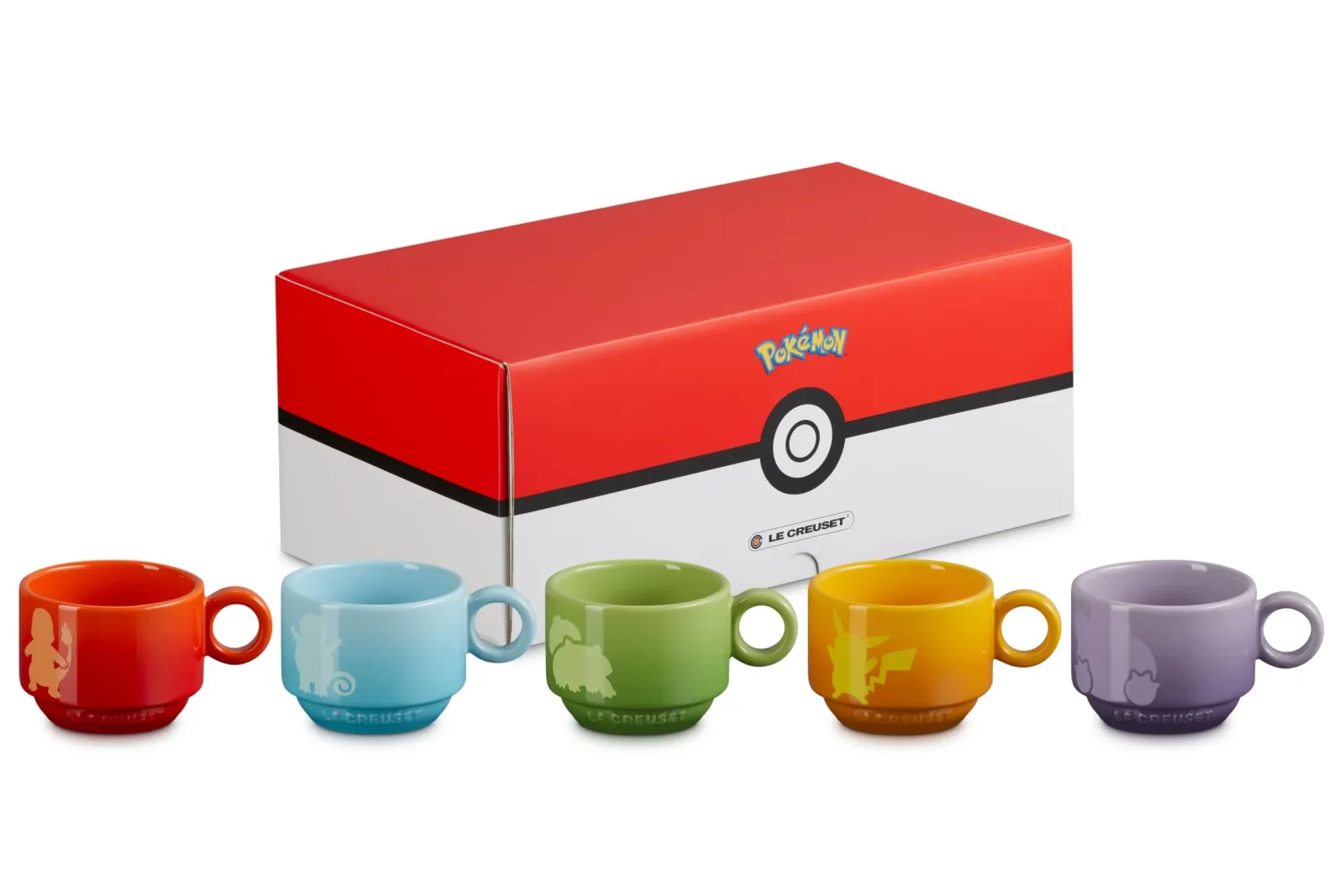 Le Creuset Pokemon Sphere Rice bowl Set of 5 Japan Limited 2024