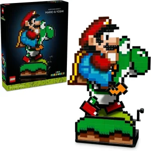 LEGO Super Mario World Mario Yoshi Block Set Interactive Collectible