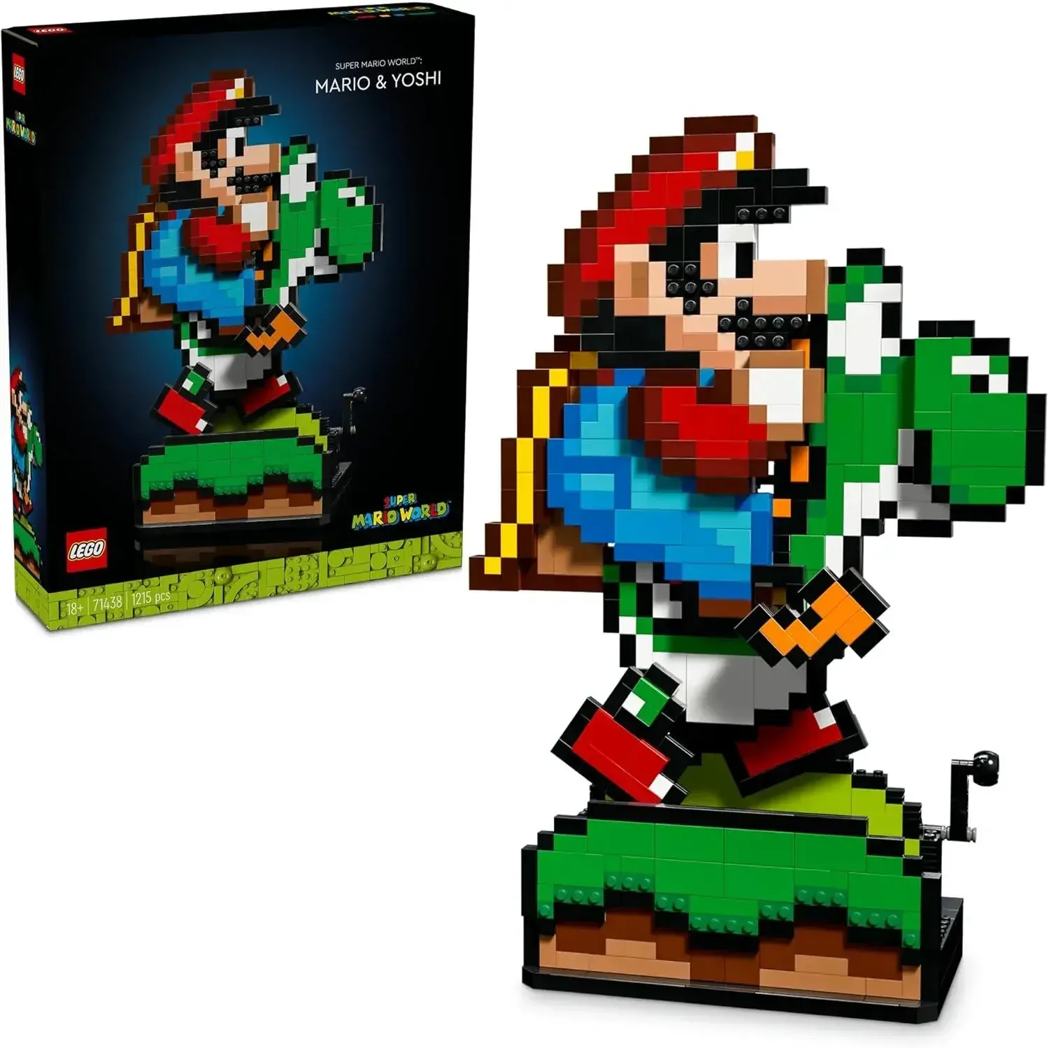 LEGO Super Mario World Mario Yoshi Block Set Interactive Collectible
