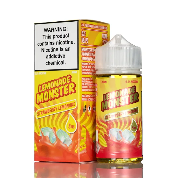 Lemonade Monster – Strawberry Lemonade – 100mL