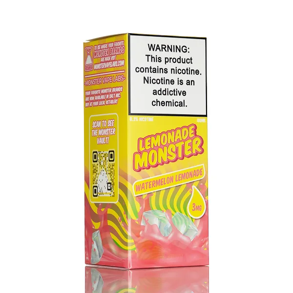 Lemonade Monster – Watermelon Lemonade – 100mL - Image 2