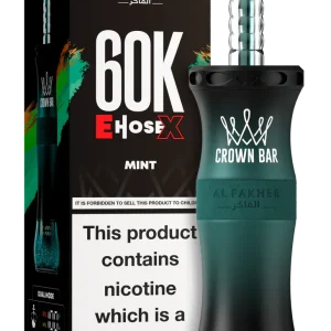 Mint Al Fakher Crown Bar E Hose X 60k