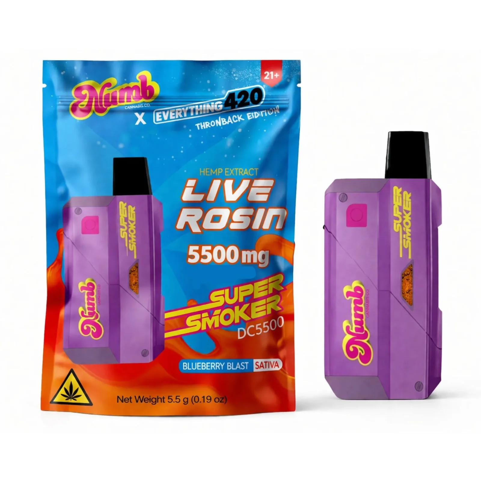 Numb x Everything 420 Super Smoker Device - 5500mg