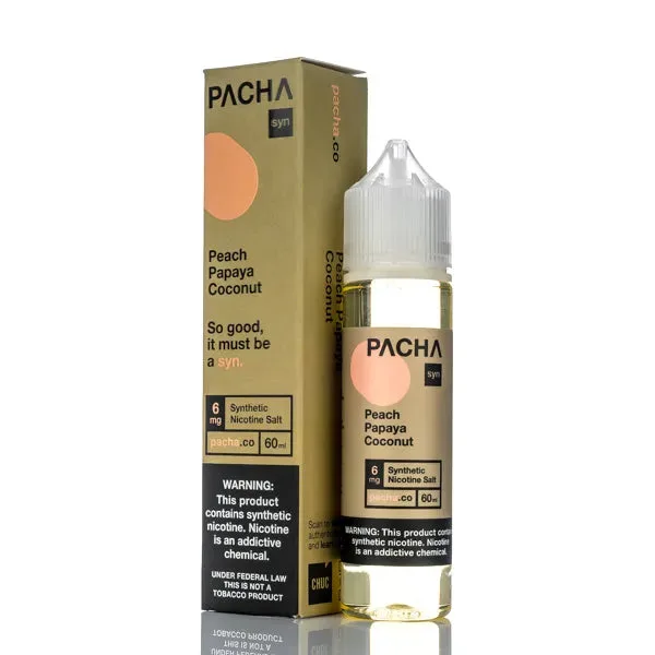 Pachamama Syn – Peach Papaya Coconut Cream – 60ml