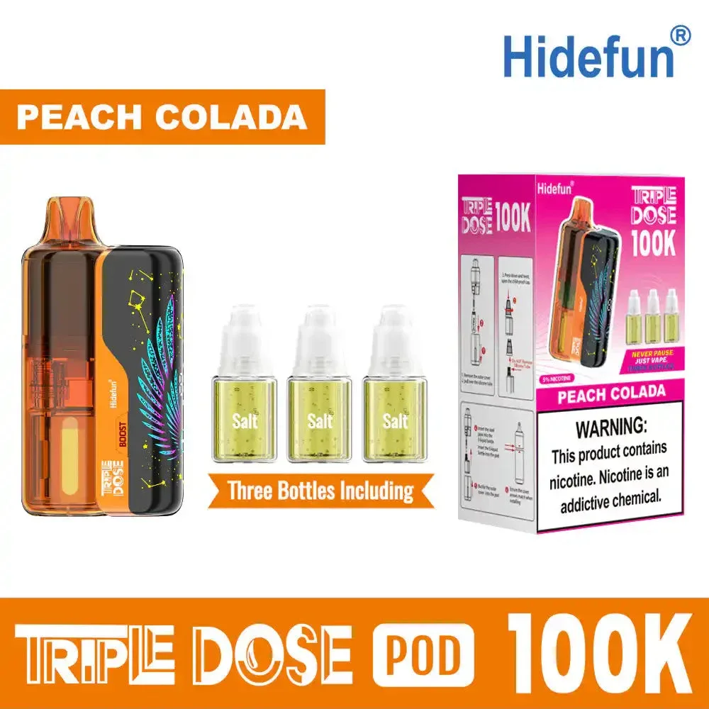 Peach Colada - Hide Fun Triple Dose 100K Disposable Vape Kit