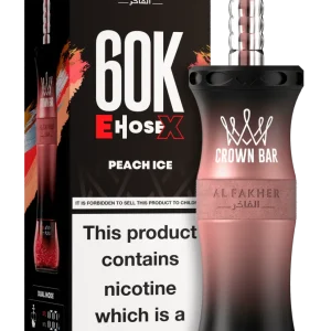 Peach Ice Al Fakher Crown Bar E Hose X 60k