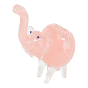 Pink Grand Elephant Pipe - 4in