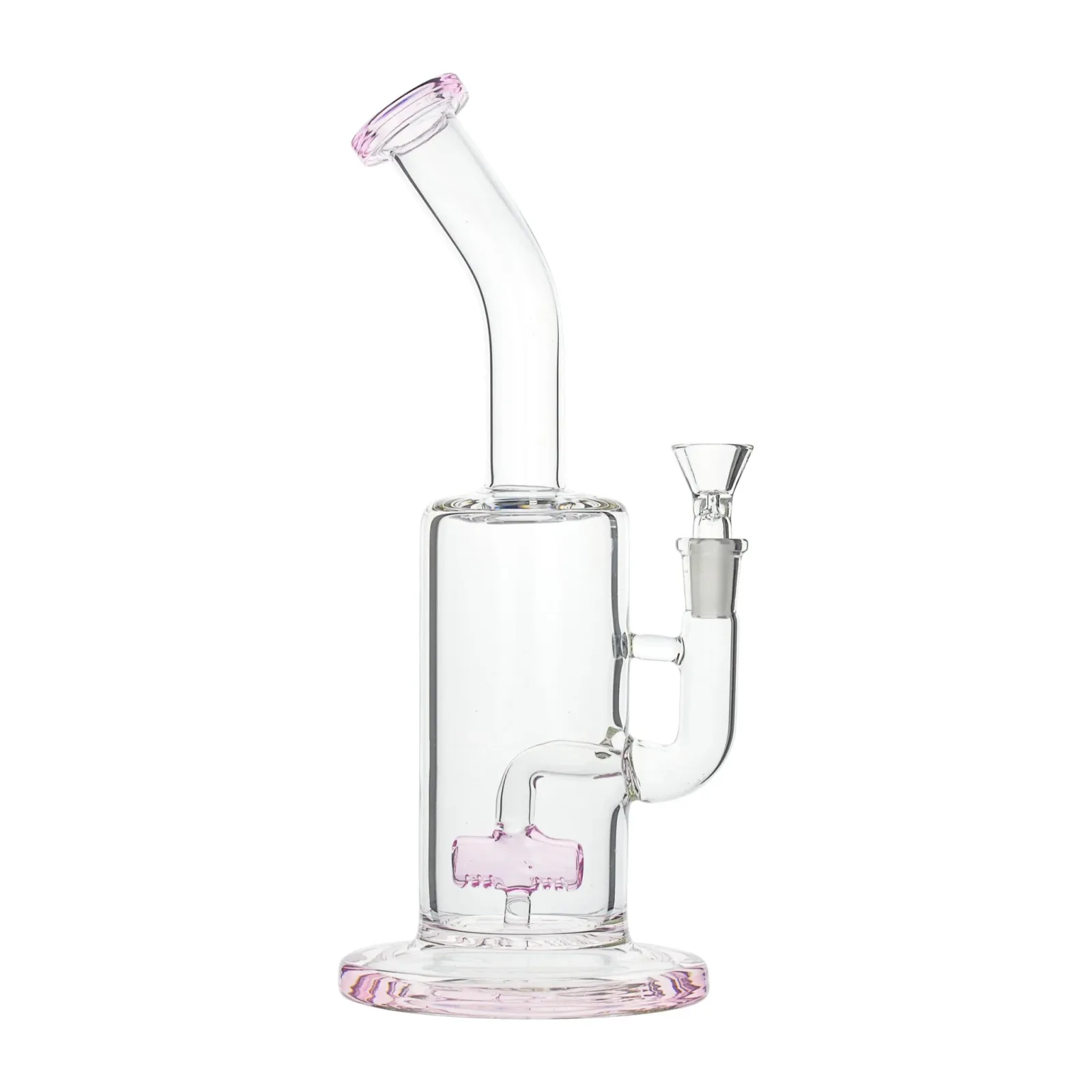 Pink Inline Perc Bong - 11in