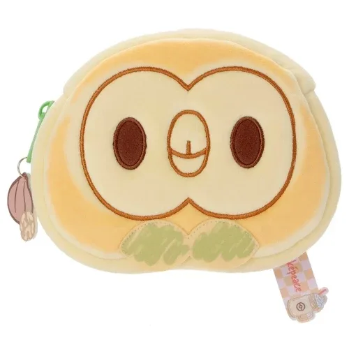 Pokemon Mokuro Plush Pouch Pancake Style Soft Carry Bag