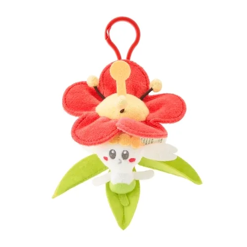 Pokemon Small Mascot Flabebe Red Flower Collectible Plush 15cm