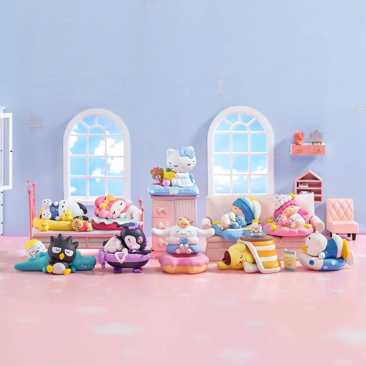 Pop Mart Sanrio Fall Asleep Series 9-Piece Blind Box PVC Figures Set - Image 2