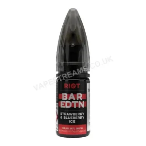 Riot BAR EDTN Strawberry Blueberry Ice Nic Salt E-Liquid