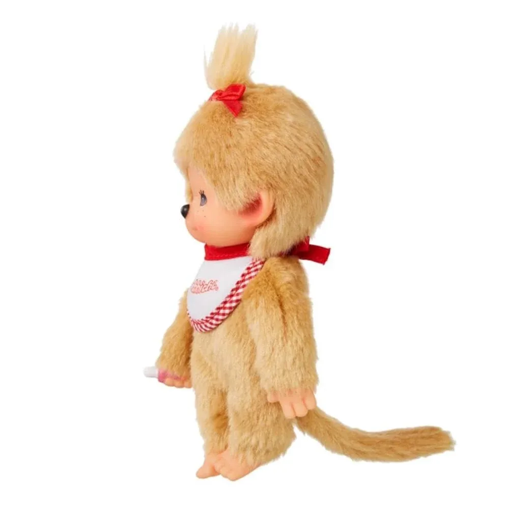 Sekiguchi Monchhichi Premium Small Beige Girl Doll H21.5 x W13 x D7.5cm - Image 2