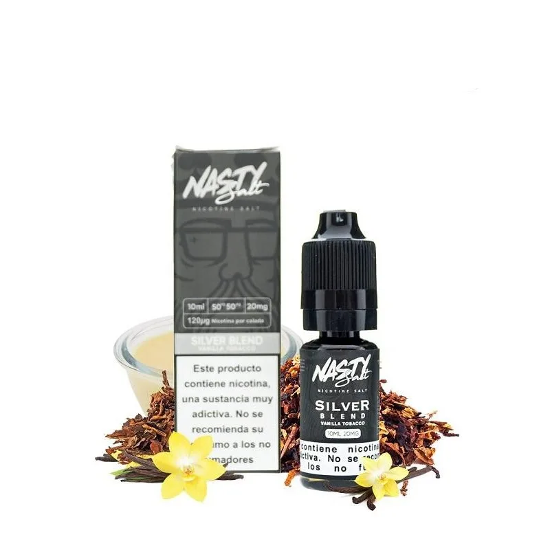 Silver Tobacco Nic Salt E-Liquid by Nasty Salt 10ml