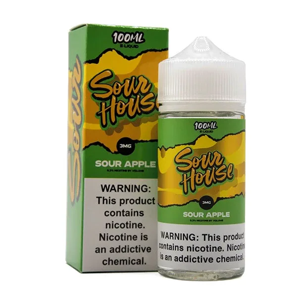 Sour Apple - 3mg - Sour House - 100mL