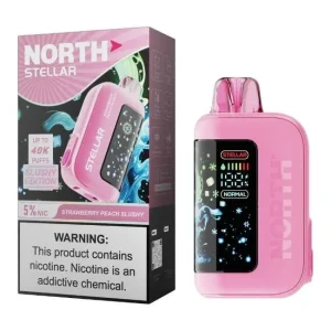 Strawberry Peach Slushy - North Stellar 40k Disposable Vape