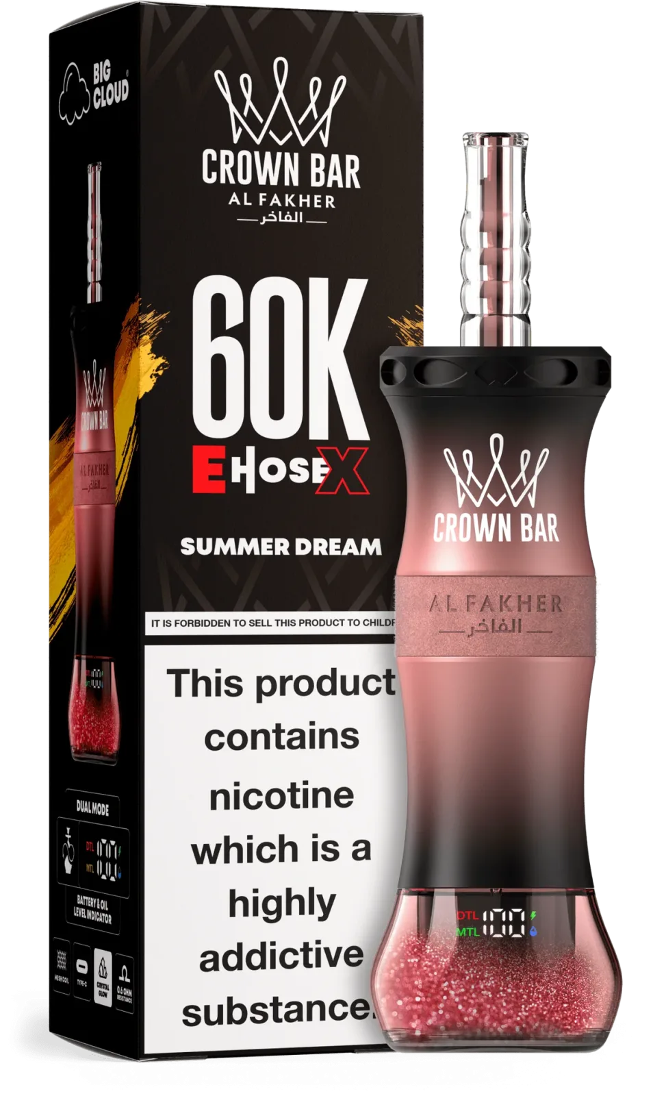 Summer Dream Al Fakher Crown Bar E Hose X 60k